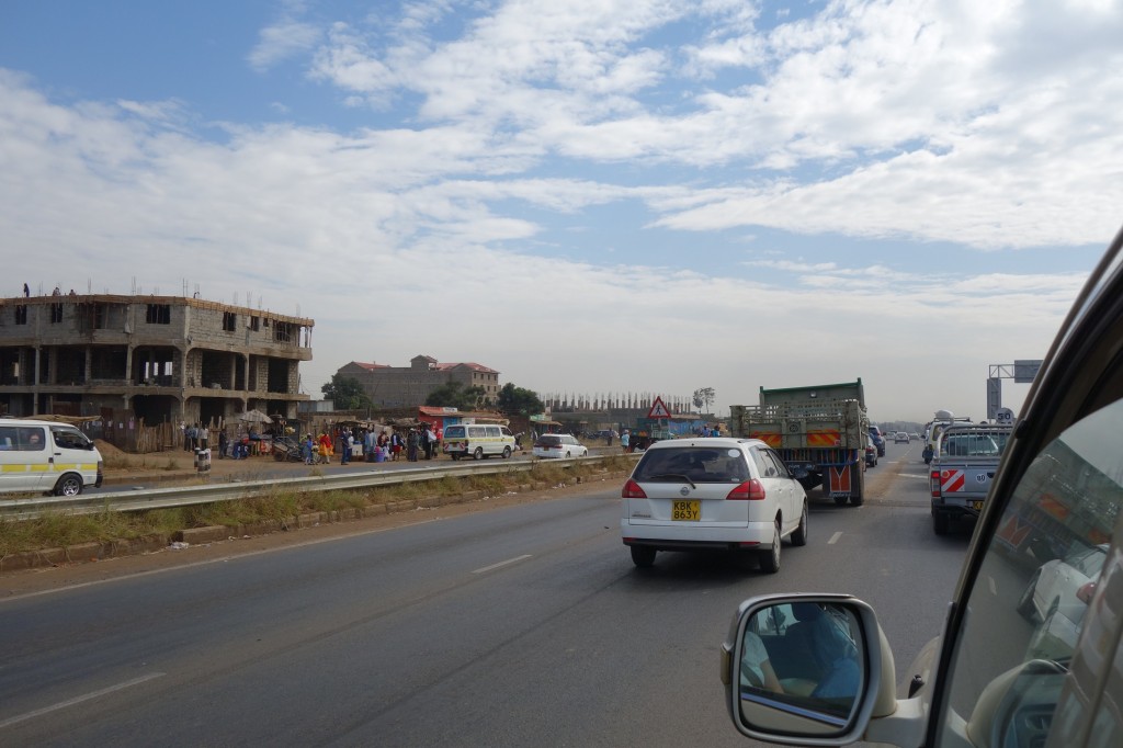 On the road from Nairobi to Nanyuki