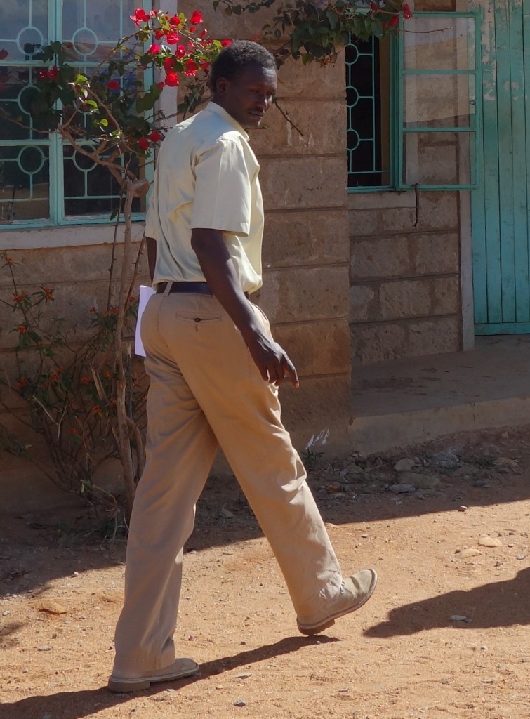 Paul Leringato visiting Kimanjo Primary School.